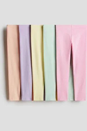 H&M 5-pak leggings i jersey