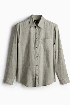 H&M Skjorte i hørblanding Regular Fit