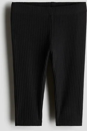 H&M Ribbede leggings i bomuld