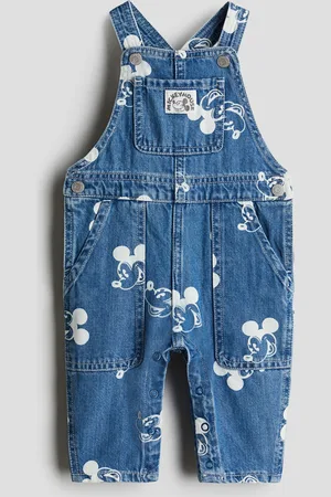 H&M Overalls i denim med tryk