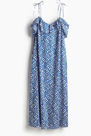 H&M Stropkjole med flæsekant