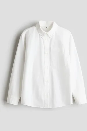 H&M Button down-skjorte i bomuld