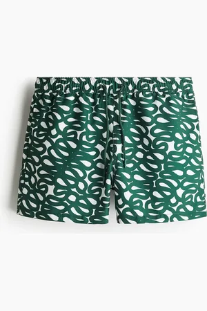 H&M Borg Print Swim Shorts