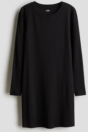 H&M Ribbet kjole i jersey