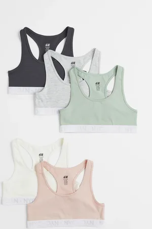 H&M 5-pak top i bomuld