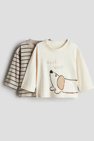 H&M 2-pak T-shirt med lange ærmer