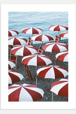 H&M Striped Beach Umbrellas Plakat