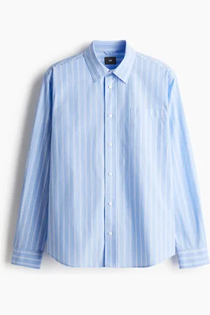 H&M Skjorte i poplin Regular Fit