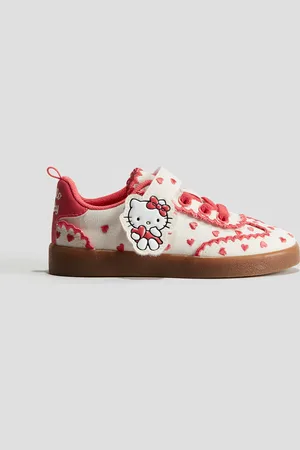 H&M Sneakers i canvas med broderier