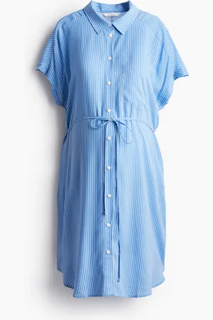 H&M MAMA Skjortekjole med bindebælte