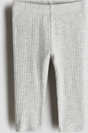 H&M Ribbede leggings i bomuld