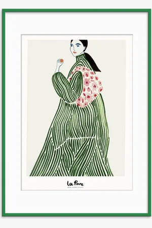H&M La Poire - Green Coat (framed)