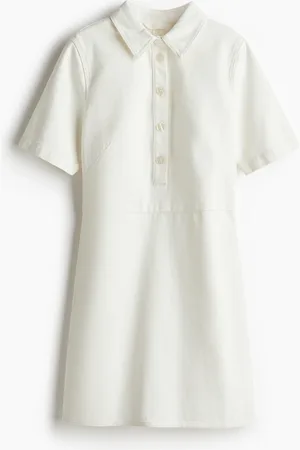 H&M Kjole i denim med krave