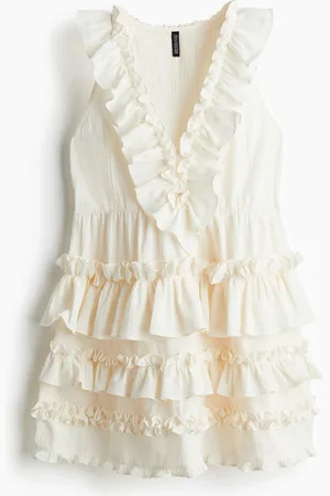 H&M Kjole med flæser
