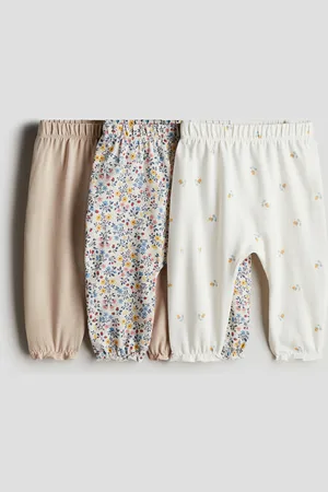 H&M 3-pak bukser i bomuld