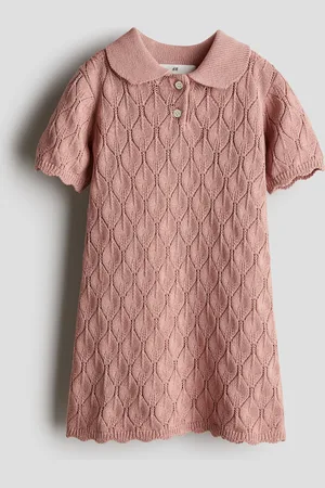 H&M Pointellestrikket kjole