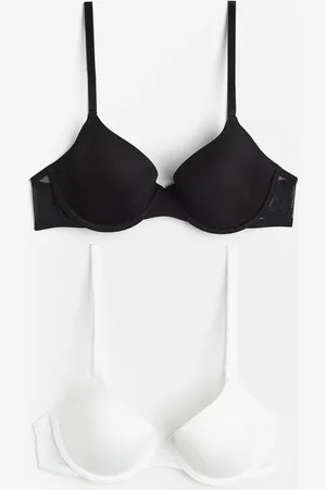 H&M 2-pak vatterede bøjle-bh