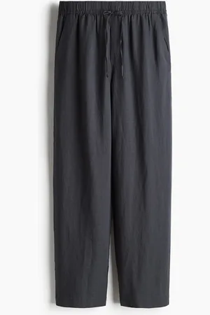 H&M Bukser i hørblanding med snøre