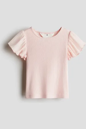 H&M Top med ærmer i chiffon