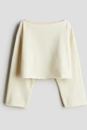 H&M Sweatshirt med bådudskæring