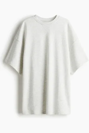 H&M Oversized sweatshirt med korte ærmer