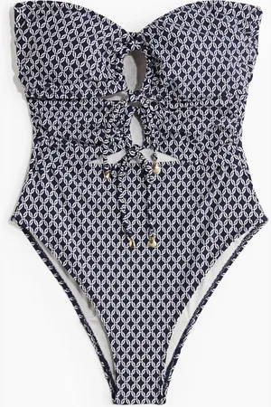 H&M Badedragt med vatterede skåle High Leg