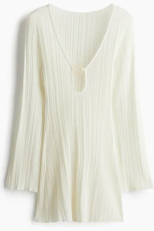 H&M Ribstrikket strandkjole