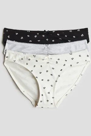 H&M 3-pak trusser i bomuld