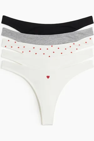 H&M 5-pak trusser Thong i bomuld