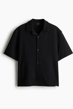 H&M Kortærmet skjorte med børstet finish Loose Fit