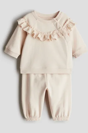 H&M 2-delt sweatshirtsæt i bomuld