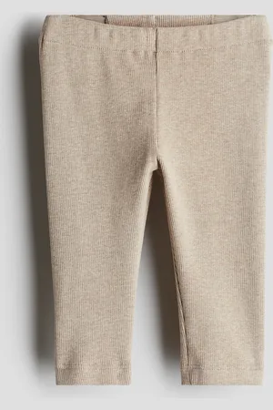 H&M Ribbede leggings i bomuld