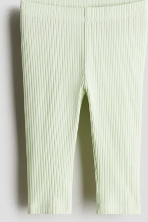 H&M Ribbede leggings i bomuld