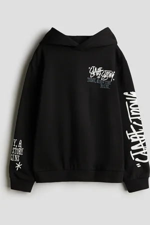 H&M Hoodie med tryk