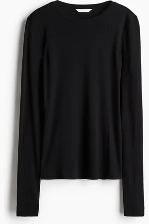 H&M Tætsiddende top i bomuld