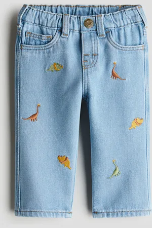 H&M Jeans med broderede detaljer