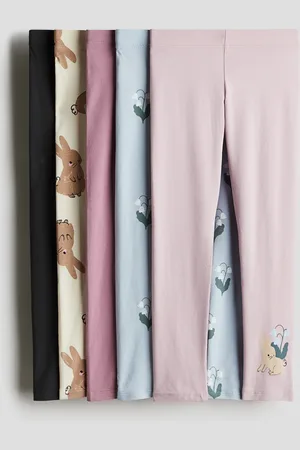 H&M 5-pak leggings i bomuld