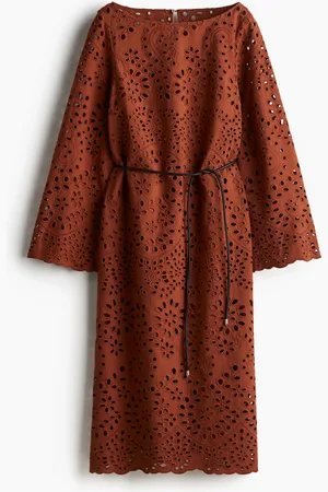 H&M Kjole i broderie anglaise