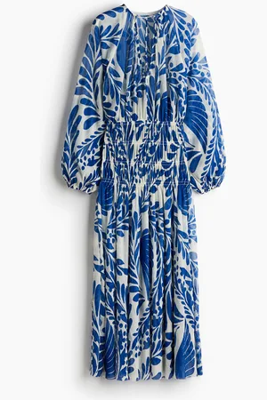 H&M Kjole med smock i taljen