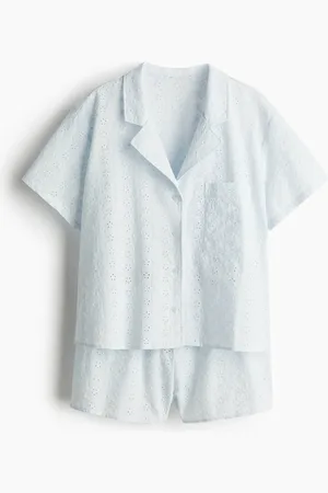 H&M Natsæt i broderie anglaise