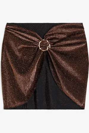 H&M Metallic Mininederdel Med Knude