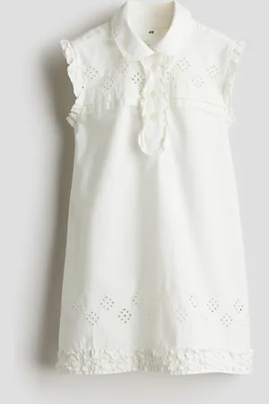 H&M Kjole i bomuld med broderie anglaise
