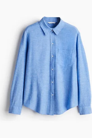 H&M Skjorte i hørblanding