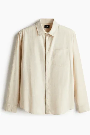 H&M Skjorte i hørblanding Regular Fit