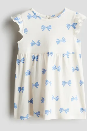 H&M Jerseykjole med flæser