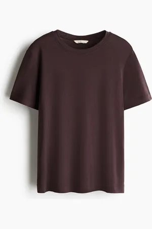 H&M T-shirt i silkeblanding