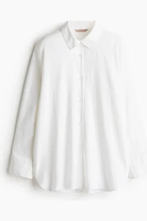 H&M Skjorte i hørblanding
