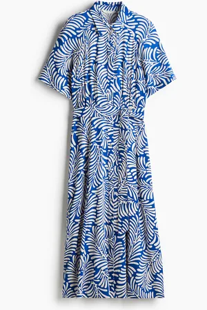 H&M Skjortekjole med bindebælte