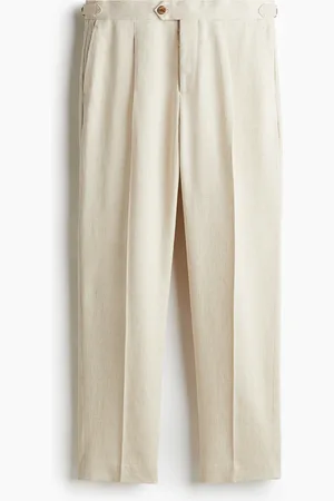H&M Habitbukser i hørblanding Regular Fit