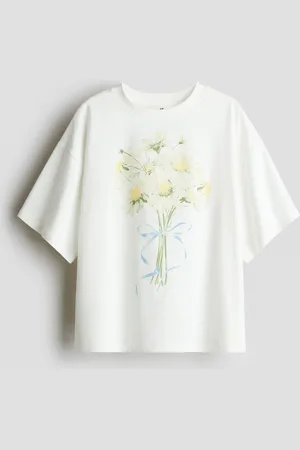 H&M Oversized T-shirt i bomuld